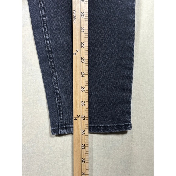 HM Womens High Waisted Skinny Jeans Faded Black Size 18 Tapered Leg Denim - Picture 5 of 13
